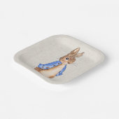 Assiettes En Carton Peter l'arrière - plan de linge de lapin (Angulaire)