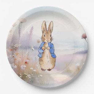 Assiettes En Carton Peter le champ fleur sauvage Rabbit