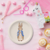 Assiettes En Carton Peter le lapin arrière - plan beige (Fête)