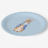 Assiettes En Carton Peter le lapin bleu bulle gomme (Angle)