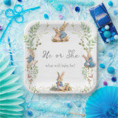Assiettes En Carton Peter le lapin Botanical Genre Reveal (Fête)