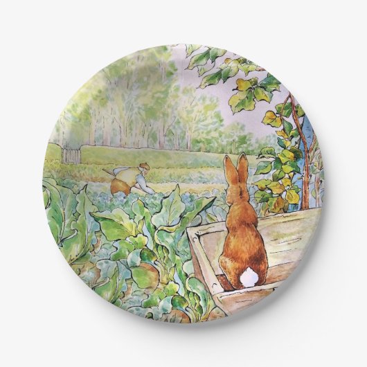 Assiettes En Carton Peter le lapin dans le Vegie Garden de M. Mc Grego (Devant)