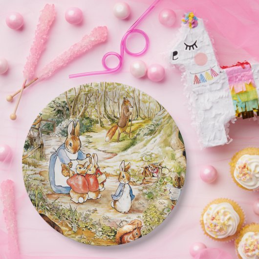 Assiettes En Carton Peter le lapin dans les bois (Fête)