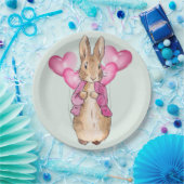 Assiettes En Carton Peter le lapin rose (Fête)