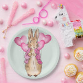Assiettes En Carton Peter le lapin rose (Fête)