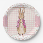 Assiettes En Carton Peter le lapin rose (Devant)