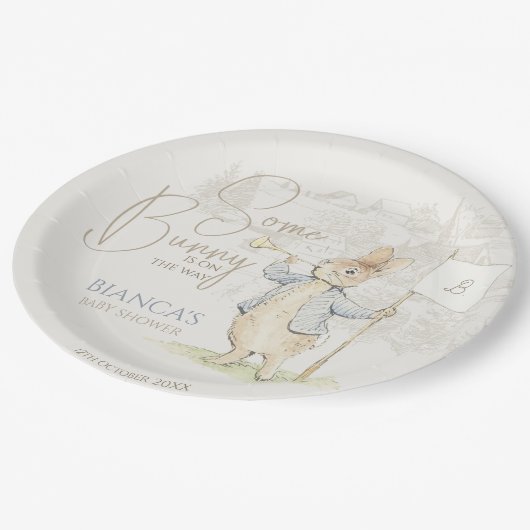 Assiettes En Carton Peter le lapin Un Baby shower lapin (Angle)