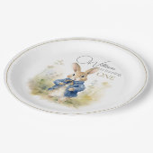 Assiettes En Carton Peter Le Rabbit Aquarelle Anniversaire (Angle)