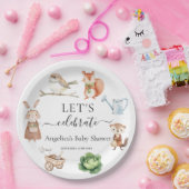 Assiettes En Carton Peter Rabbit Animaux Jardin Outils Baby shower (Fête)