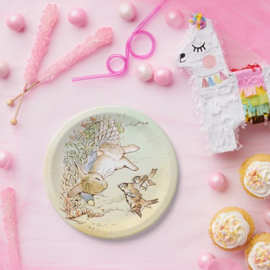 Assiettes En Carton Peter Rabbit avec plaques de papier pour oiseaux (Fête)