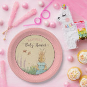 Assiettes En Carton Peter Rabbit | Baby shower fille (Fête)