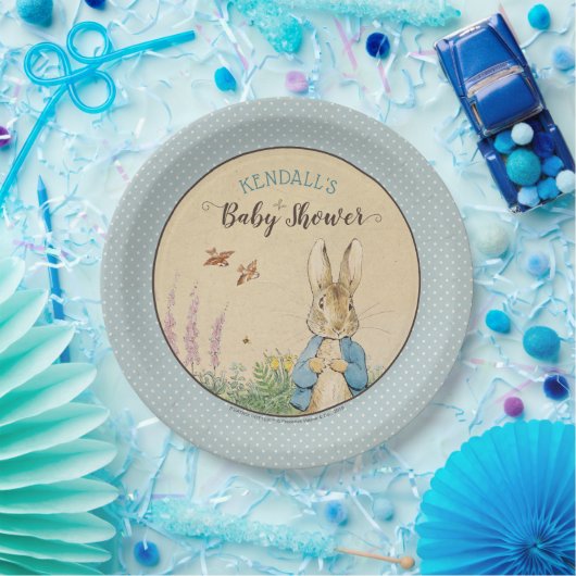 Assiettes En Carton Peter Rabbit | Baby shower garçon (Fête)