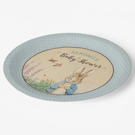 Assiettes En Carton Peter Rabbit | Baby shower garçon (Angle)