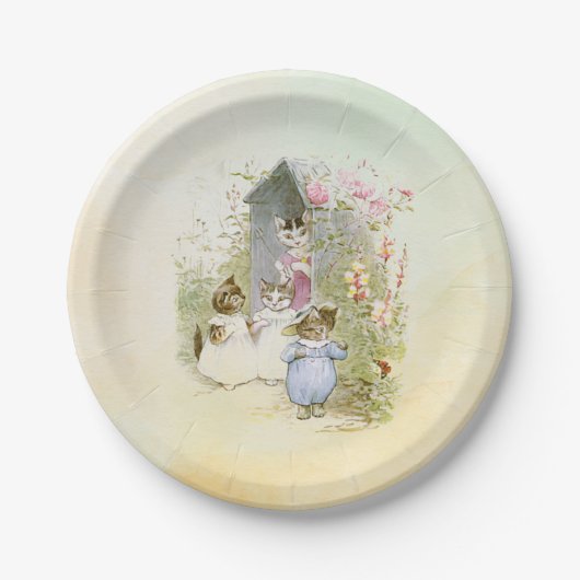 Assiettes En Carton Peter Rabbit (chats) (Devant)
