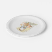 Assiettes En Carton Peter Rabbit dans le jardin (par Beatrix Potter) (Angle)