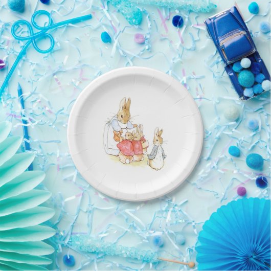 Assiettes En Carton Peter Rabbit et ses soeurs (par Beatrix Potter) (Fête)