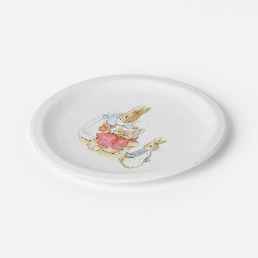 Assiettes En Carton Peter Rabbit et ses soeurs (par Beatrix Potter) (Angle)