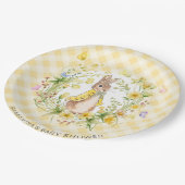 Assiettes En Carton Peter Rabbit Fleur sauvage & Baby shower En vichy (Angle)