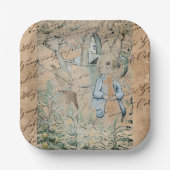 Assiettes En Carton Peter Rabbit (jardin) Plaques en papier (Recto)
