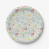 Assiettes En Carton Peter Rabbit | Motif d'aquarelle enchantée (Devant)
