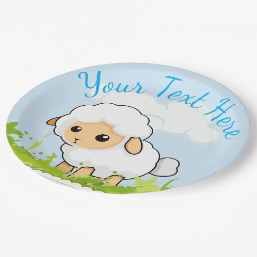 Assiettes En Carton Petit agneau croustillant (Angle)