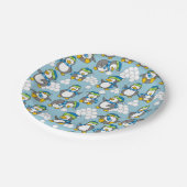 Assiettes En Carton Petit arrière - plan de pingouins (Angle)