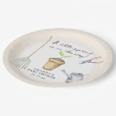 Assiettes En Carton Petit baby shower à gerbes (Angle)