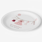 Assiettes En Carton Petit Baby shower amoureux Valentine Custom (Angle)