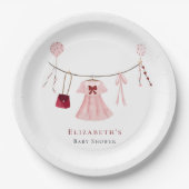 Assiettes En Carton Petit Baby shower amoureux Valentine Custom (Devant)