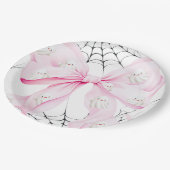 Assiettes En Carton Petit Baby shower Bow PINK (Angle)