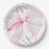 Assiettes En Carton Petit Baby shower Bow PINK (Devant)