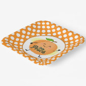 Assiettes En Carton petit baby shower de pêche mignon