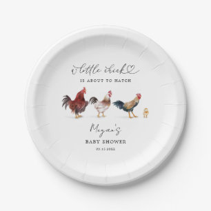 Assiettes En Carton Petit Baby shower de poulet
