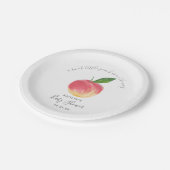 Assiettes En Carton Petit Baby shower doux (Angle)