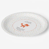 Assiettes En Carton Petit baby shower Fox (Angle)