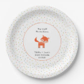 Assiettes En Carton Petit baby shower Fox (Devant)