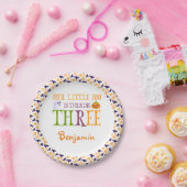 Assiettes En Carton Petit Boo à trois Halloween 3e anniversaire (Fête)