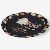 Assiettes En Carton Petit Boo est due fille Baby shower Halloween (Angle)