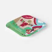 Assiettes En Carton Petit chaperon Rouge Filles de conte de Fairytale  (Angulaire)