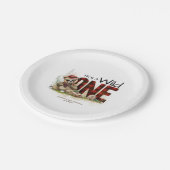 Assiettes En Carton Petit Charme Bois De Lumière Ours Sauvage Un Anniv (Angle)