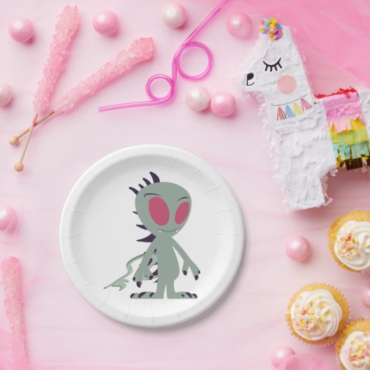 Assiettes En Carton Petit Chupacabra mignon (Fête)