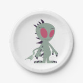 Assiettes En Carton Petit Chupacabra mignon (Devant)