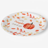 Assiettes En Carton Petit Citrouille Automne baby shower d'automne de (Angle)