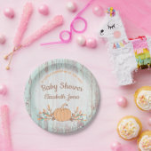 Assiettes En Carton Petit Citrouille Automne Baby shower rustique (Fête)