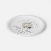 Assiettes En Carton Petit Citrouille En Route Baby shower (Angle)