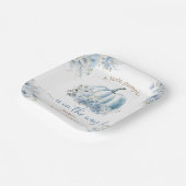 Assiettes En Carton Petit Citrouille sur le chemin Baby shower Blue Bo (Angulaire)