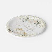 Assiettes En Carton Petit Citrouille Sur Le Chemin De Plaque De Papier (Angle)