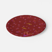 Assiettes En Carton petit coeur coloré mignon (Angle)