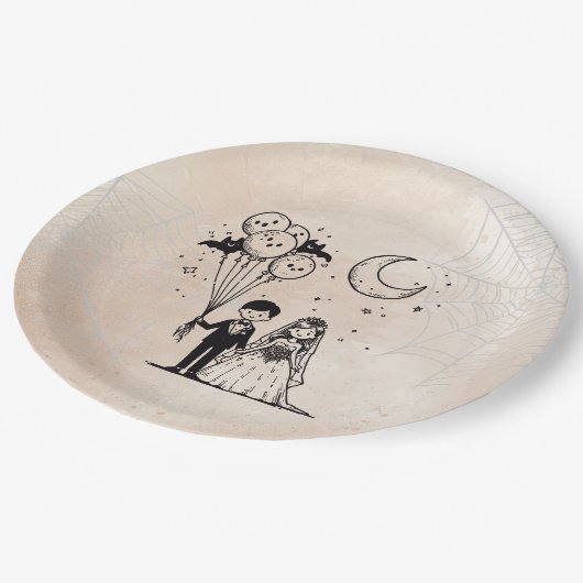 Assiettes En Carton Petit couple éffrayant (Angle)