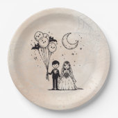 Assiettes En Carton Petit couple éffrayant (Devant)